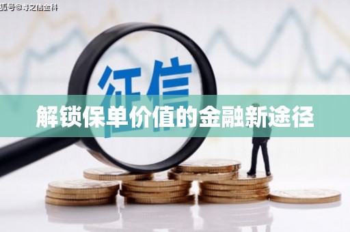 台东解锁保单价值的金融新途径