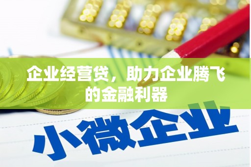 台东企业经营贷，助力企业腾飞的金融利器