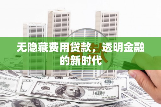 台东无隐藏费用贷款，透明金融的新时代