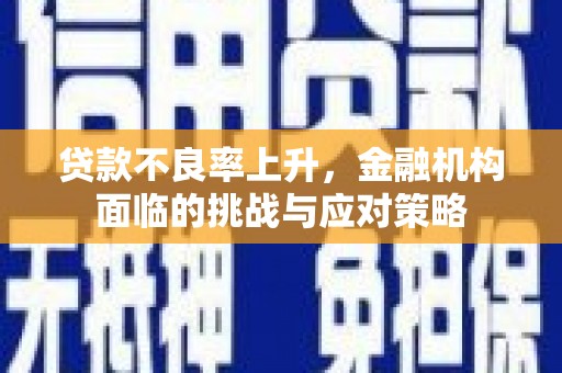 台东贷款不良率上升，金融机构面临的挑战与应对策略