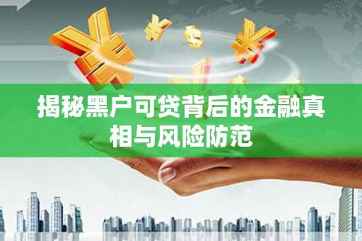 台东揭秘黑户可贷背后的金融真相与风险防范