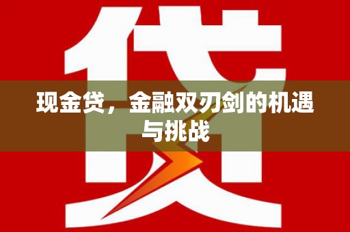 台东现金贷，金融双刃剑的机遇与挑战