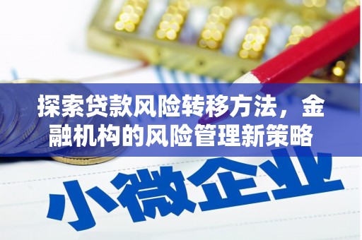 台东探索贷款风险转移方法，金融机构的风险管理新策略