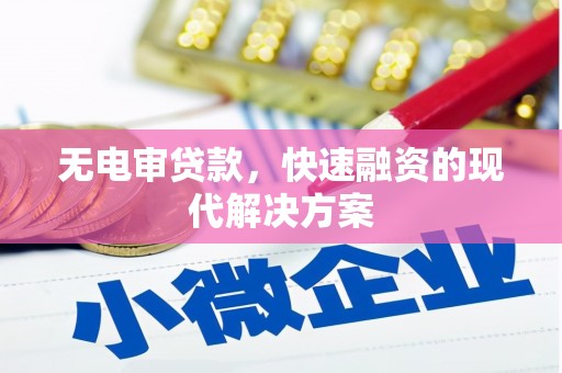 台东无电审贷款，快速融资的现代解决方案