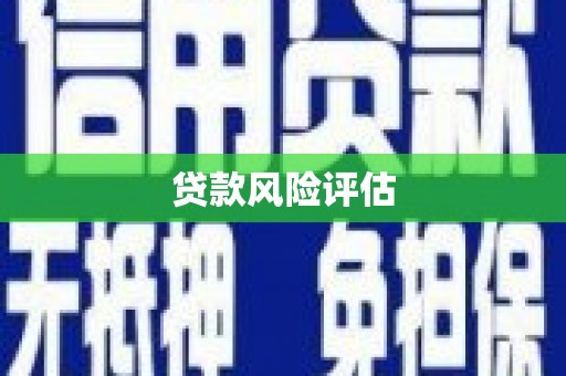 台东贷款风险评估
