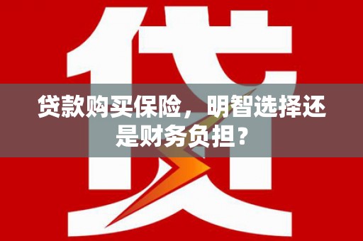 台东贷款购买保险，明智选择还是财务负担？