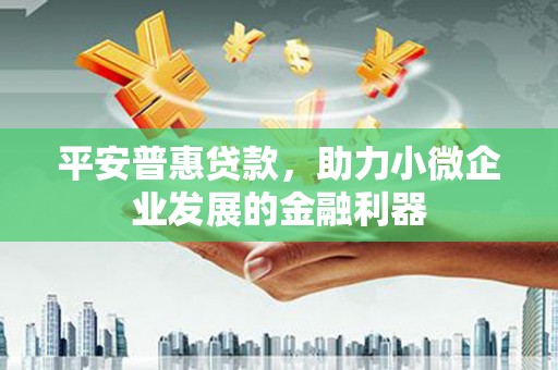 台东平安普惠贷款，助力小微企业发展的金融利器