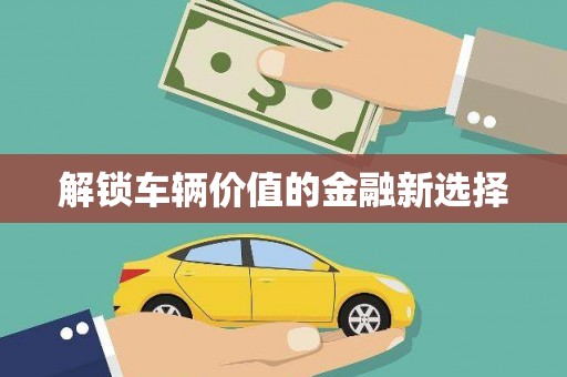 台东解锁车辆价值的金融新选择
