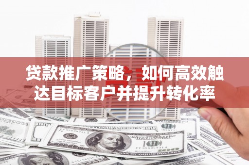 台东贷款推广策略，如何高效触达目标客户并提升转化率