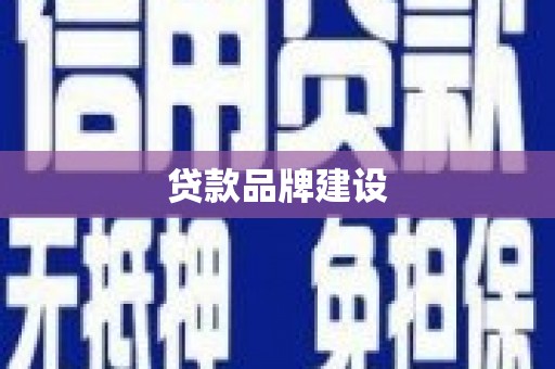 台东贷款品牌建设