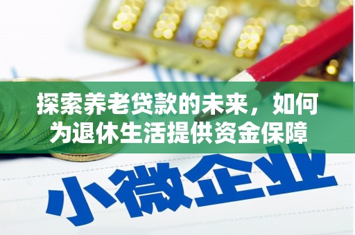 台东探索养老贷款的未来，如何为退休生活提供资金保障