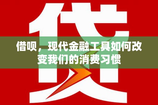 台东借呗，现代金融工具如何改变我们的消费习惯