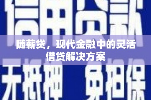 台东随薪贷，现代金融中的灵活借贷解决方案
