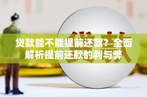 台东贷款能不能提前还款？全面解析提前还款的利与弊