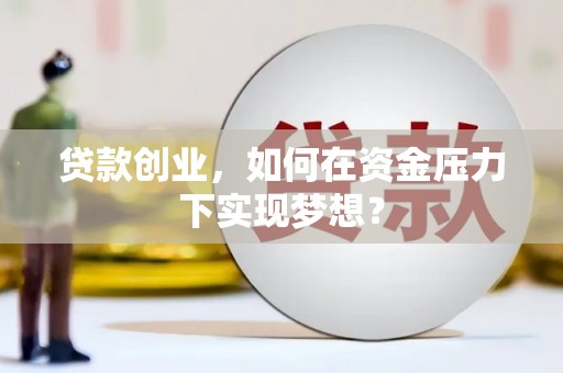 台东贷款创业，如何在资金压力下实现梦想？