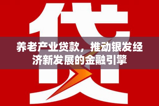 台东养老产业贷款，推动银发经济新发展的金融引擎