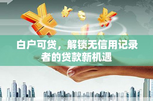 台东白户可贷，解锁无信用记录者的贷款新机遇