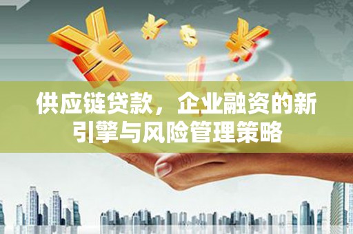 台东供应链贷款，企业融资的新引擎与风险管理策略