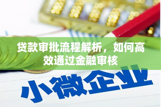 台东贷款审批流程解析，如何高效通过金融审核