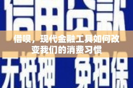 台东借呗，现代金融工具如何改变我们的消费习惯