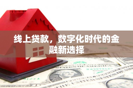 台东线上贷款，数字化时代的金融新选择