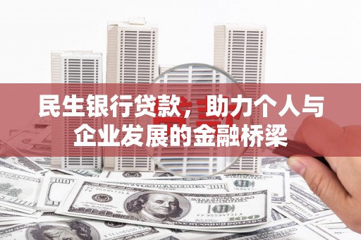 台东民生银行贷款，助力个人与企业发展的金融桥梁