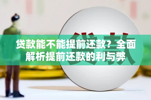 台东贷款能不能提前还款？全面解析提前还款的利与弊