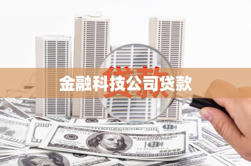 台东金融科技公司贷款
