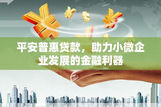 台东平安普惠贷款，助力小微企业发展的金融利器