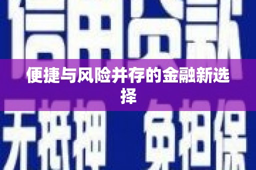 台东便捷与风险并存的金融新选择