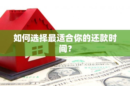 台东如何选择最适合你的还款时间？