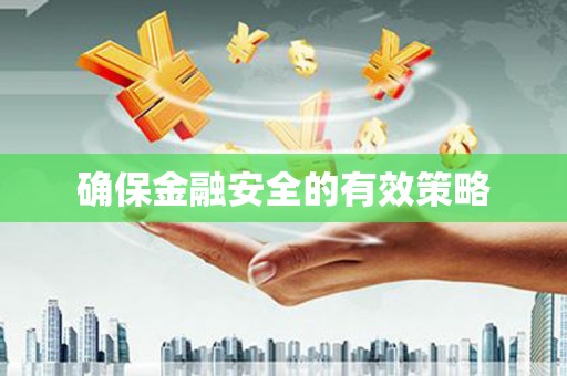 台东确保金融安全的有效策略