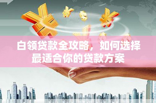 台东白领贷款全攻略，如何选择最适合你的贷款方案